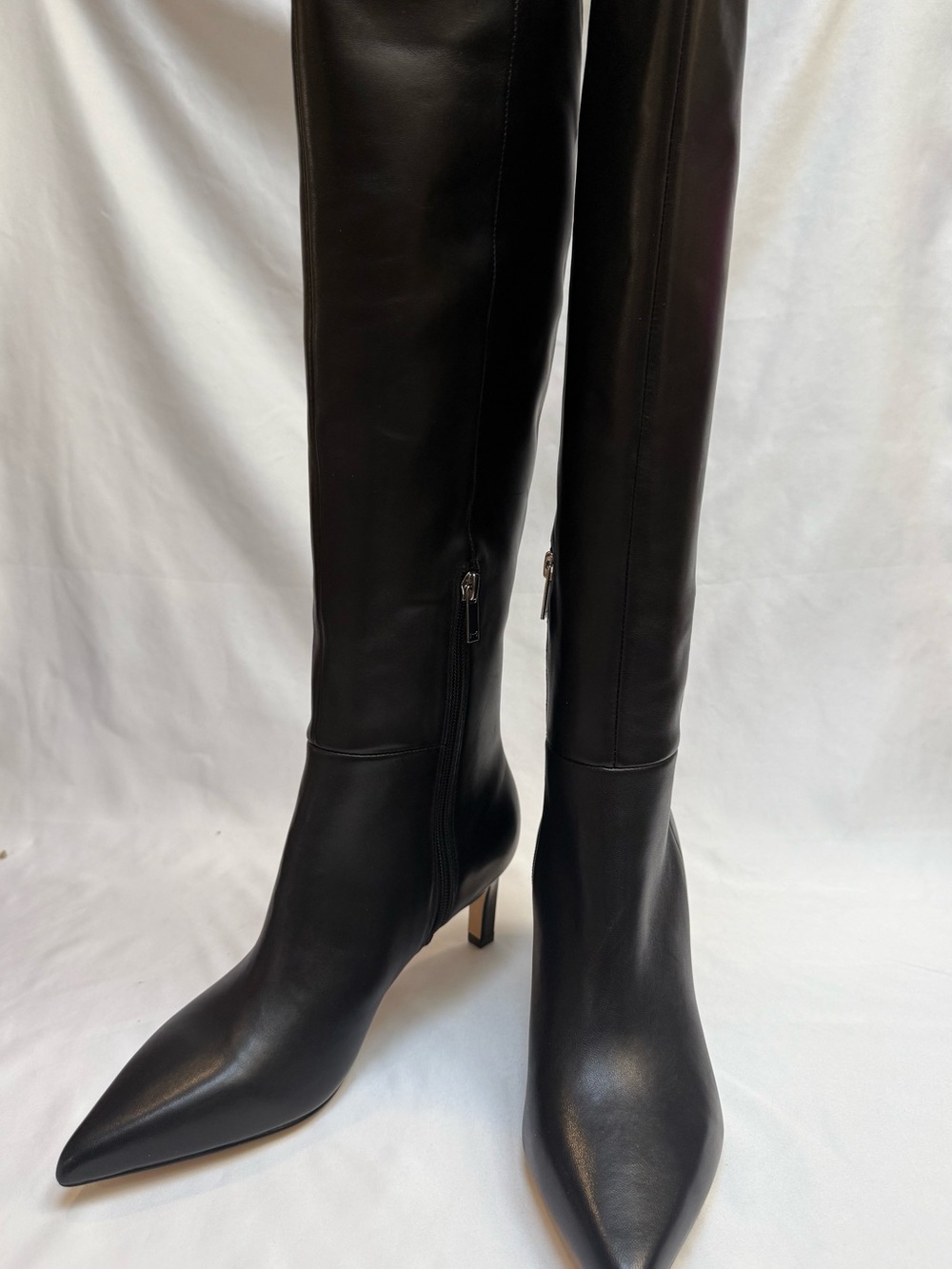 NEW Marc Fisher LTD Women's Quinnie Tall Boots Kitten Heel Size 7.5m Retail $289